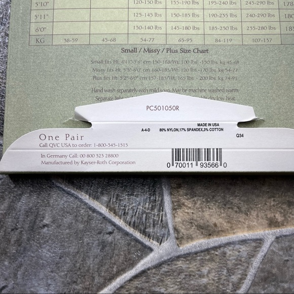 Legacy Leg Wear- Bundle of 4 Body Shaper Black Pantyhose - Picture 6 of 7